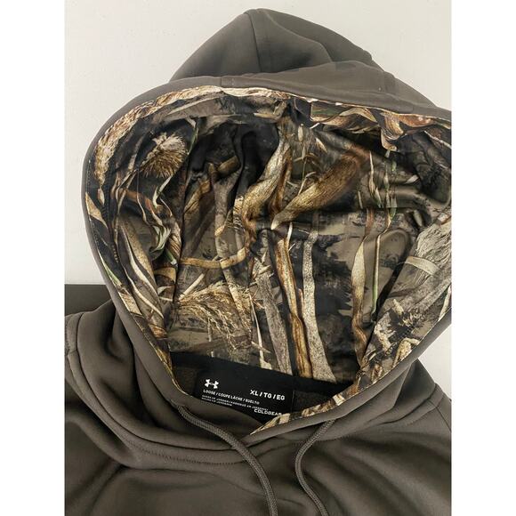 Men Under Armour Storm ColdGear Realtree Max-5 camo performance hoodie XL - Picture 5 of 5